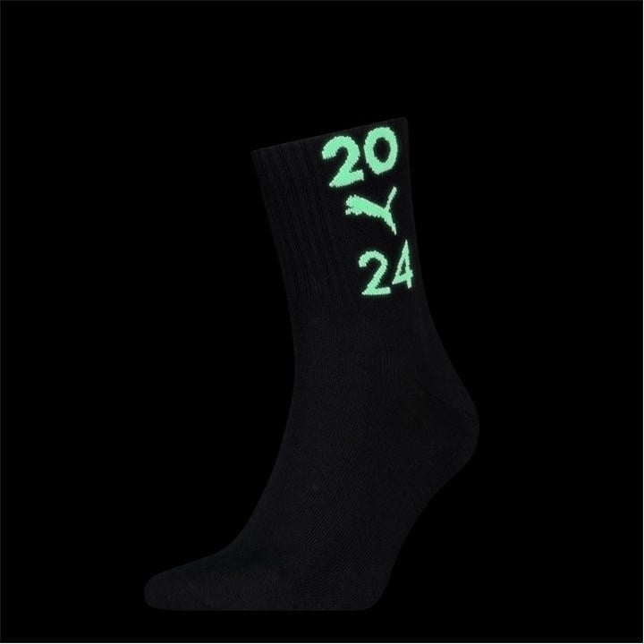 Puma  Black  Glow 99 Crew Sock in Size 4 -8, Sports Direct