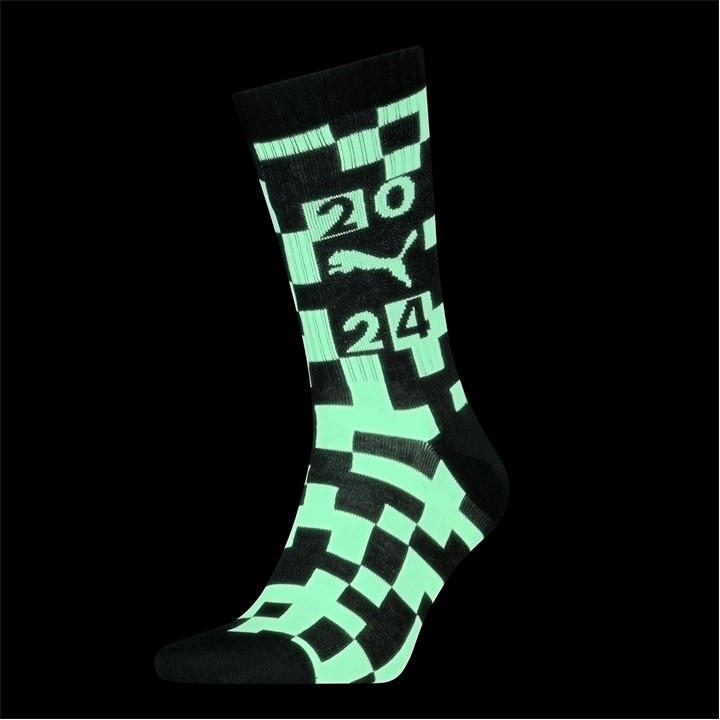 Puma  Black  Glow Sport Crew Socks in Size 4 -8, Sports Direct