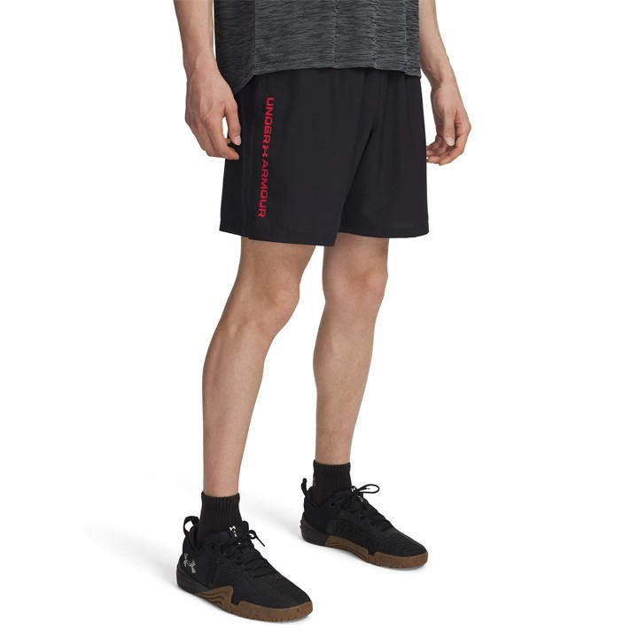 Under Armour Men's Black Ua Tech™ Woven Wordmark Shorts in Size L, Sports Direct