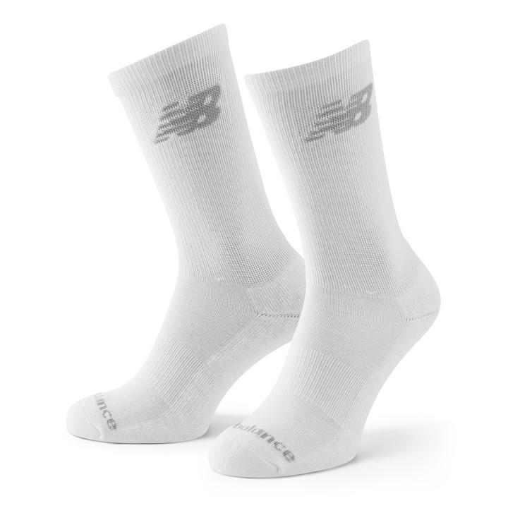 New Balance  White 10 Pack Cushioned Crew Socks in Size 7 - 11, Sports Direct