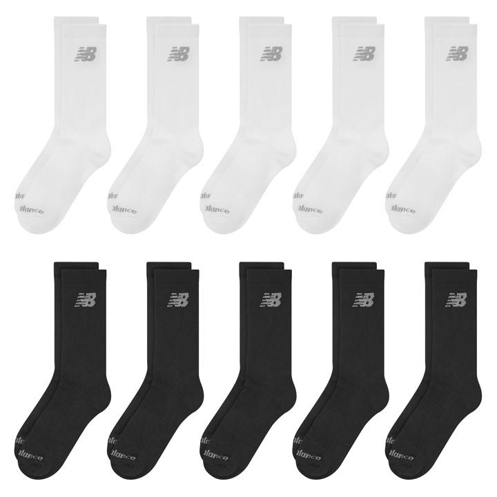 New Balance   10 Pack Cushioned Crew Socks in Size 7 - 11, Sports Direct