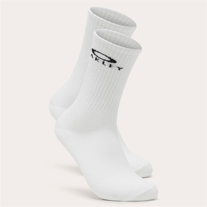 Oakley Men's White Crew Socks in Size M, Sports Direct
