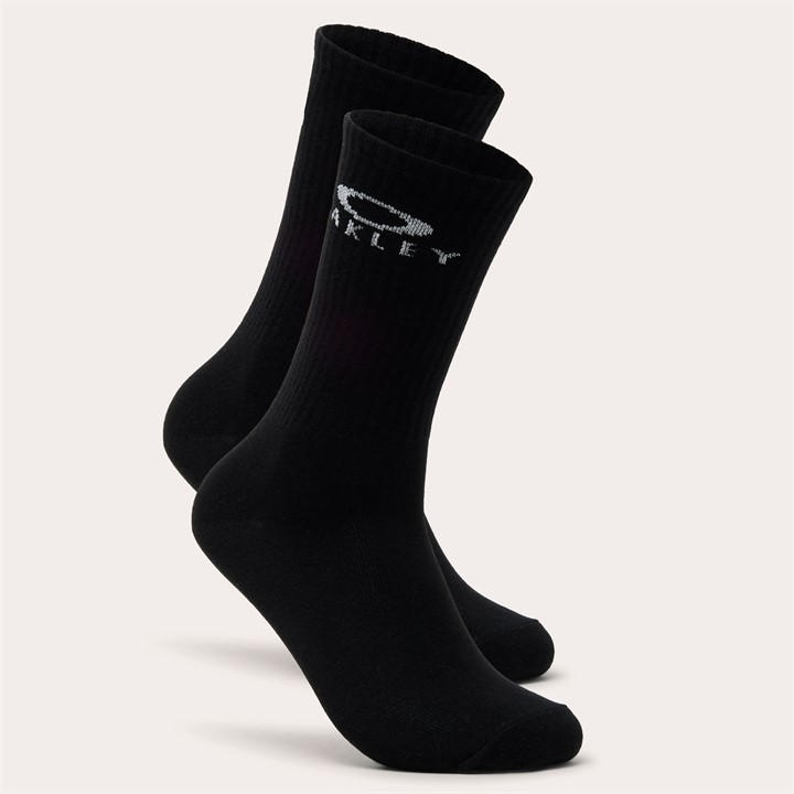 Oakley Men's Black Crew Socks in Size M, Sports Direct