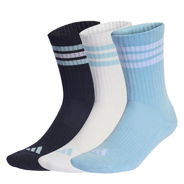 Navy/Blue/White - adidas - 3-Pack Crew Socks Adults
