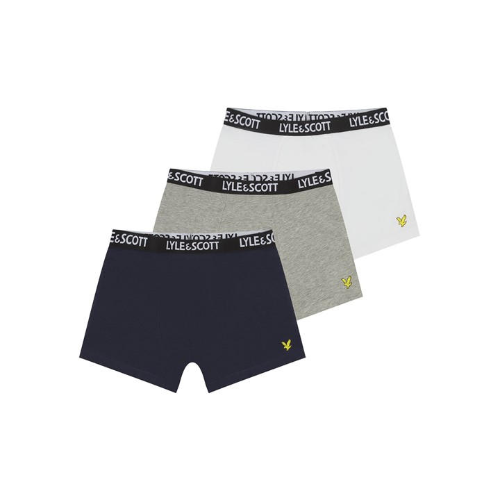 Lyle And Scott Boys  Kids' 3 Pack Core Trunks in Size 11 - 12 Years, Sports Direct