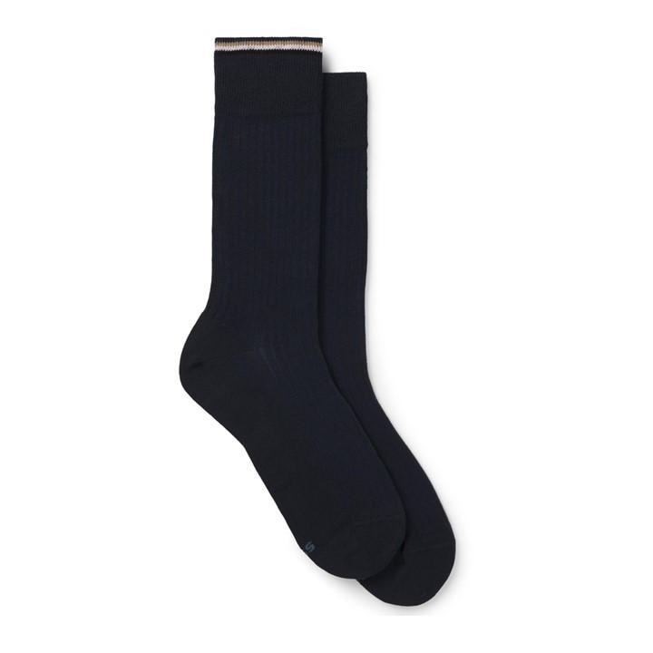 Boss Men's Blue Light Rib Crew Socks in Size 6 - 12 Months, Sports Direct