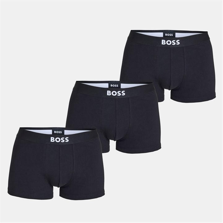 Boss Men's  3 Pack Boxers With Logo Waistband in Size M, Sports Direct
