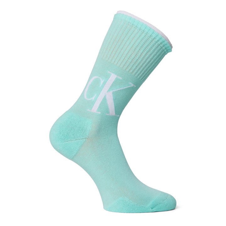 Calvin Klein Women's  2 Pack Logo Crew Socks in Size 4 -8, Sports Direct