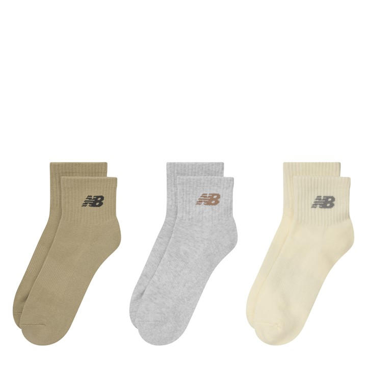 New Balance   Everyday Ankle Socks 3-Pack  in Size 7-8.5(M), Sports Direct