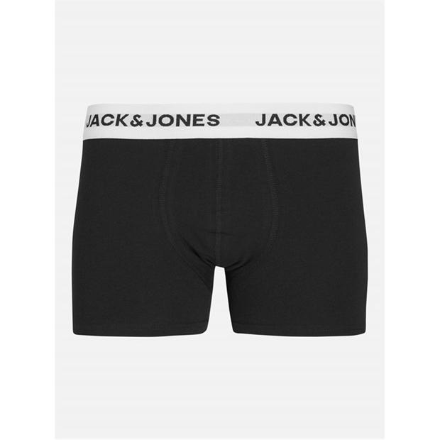 Black - Jack and Jones - Kids' White Waistband Trunks