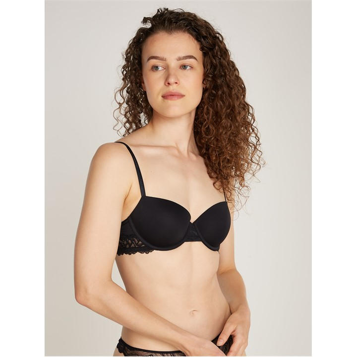 Calvin Klein Women's Black Balconette Bra in Size 34C, Sports Direct