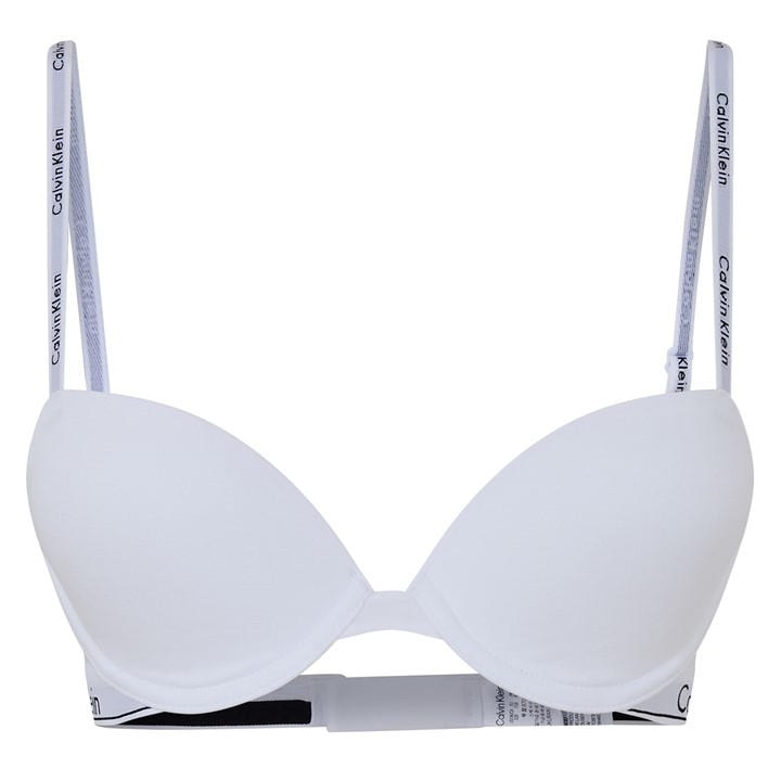 Calvin Klein Women's White Demi Bra in Size 36C, Sports Direct