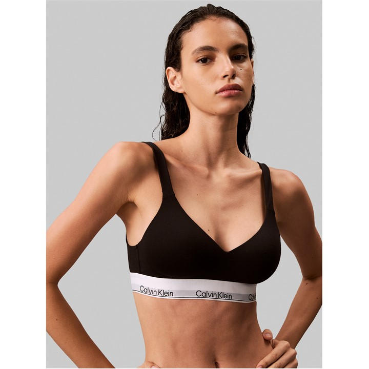 Calvin Klein Women's Black Bralette in Size 12, Sports Direct