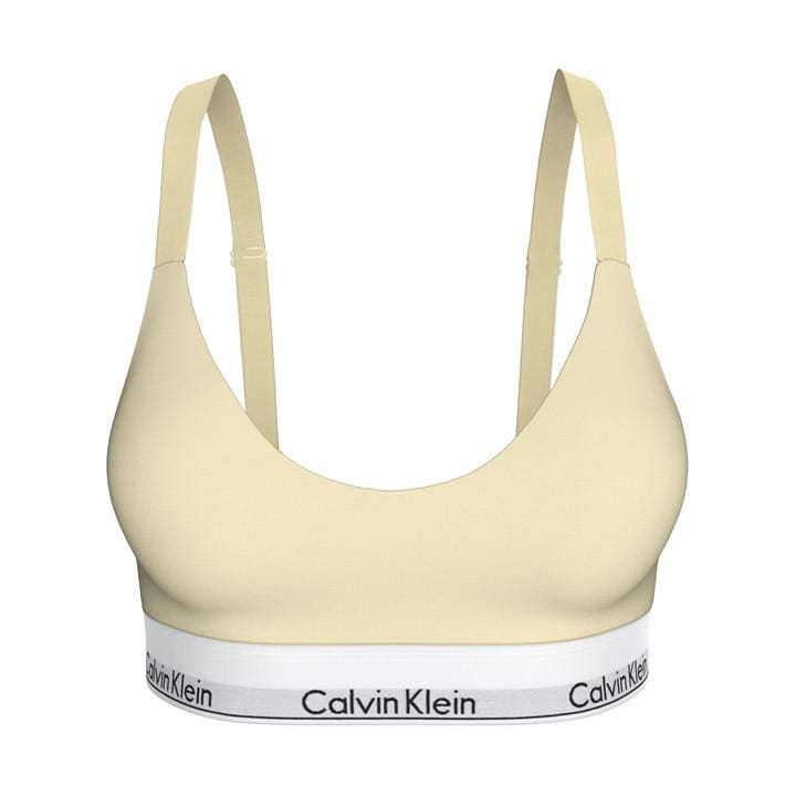 Calvin Klein Women's Yellow Bralette in Size 12, Sports Direct