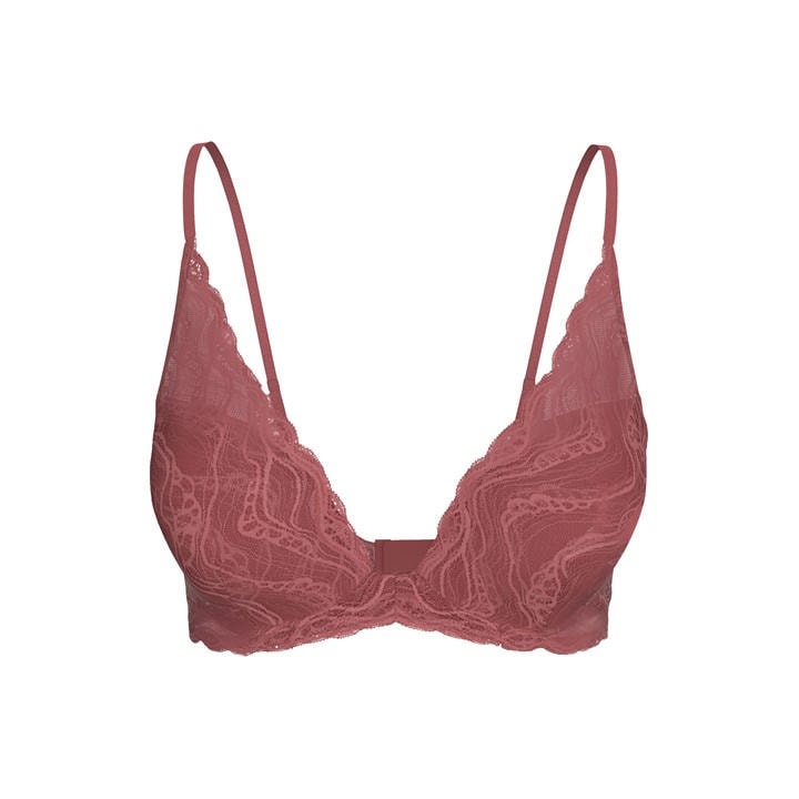 Calvin Klein Women's Red Lightly Lined Plunge in Size 34C, Sports Direct