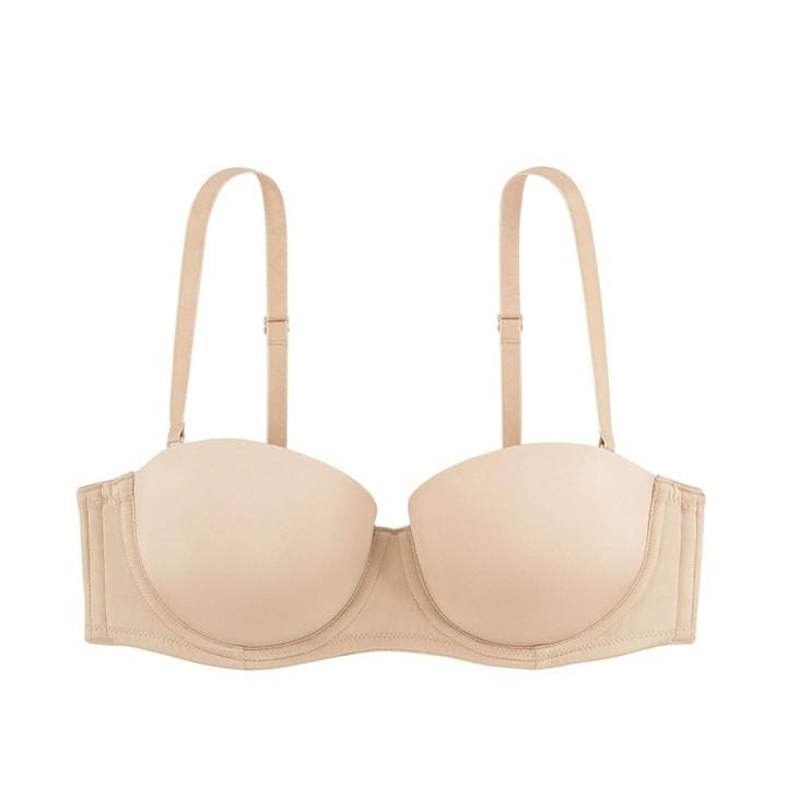 Dorina Women's Beige Michelle Underwired Bandeau Bra in Size 34D, Sports Direct