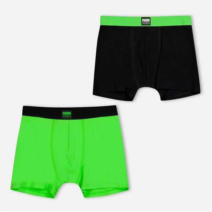 Puma Boys Green Logo Boxers in Size 13 - 14 Years, Sports Direct
