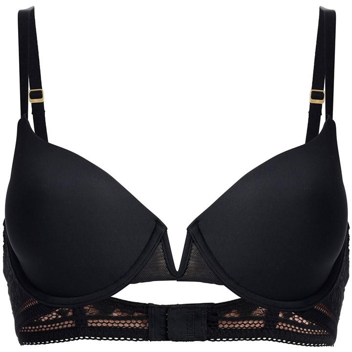 Wolford Women's Black Lightly Lined Demi Bra in Size 38A, Sports Direct