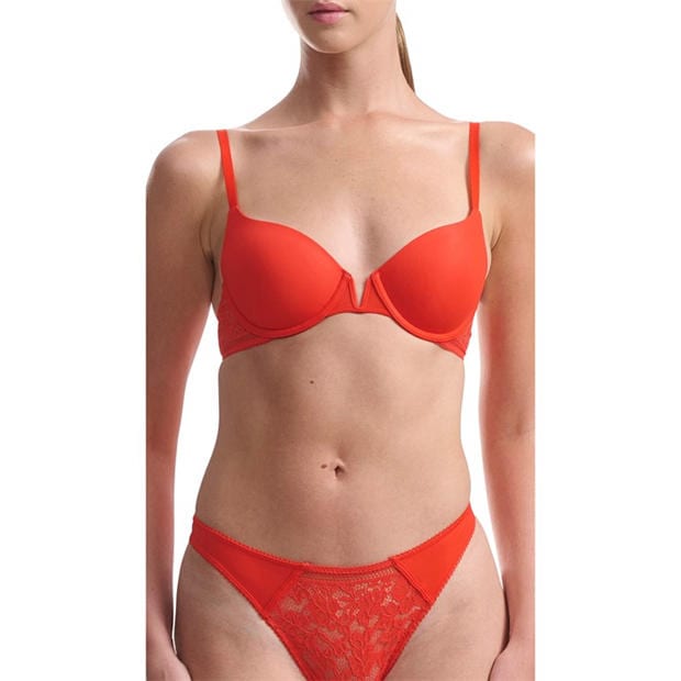 Red - Wolford - LIGHTLY LINED DEMI BRA