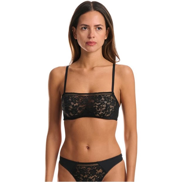 Black - Wolford - Straight Laced Balconnet Bra