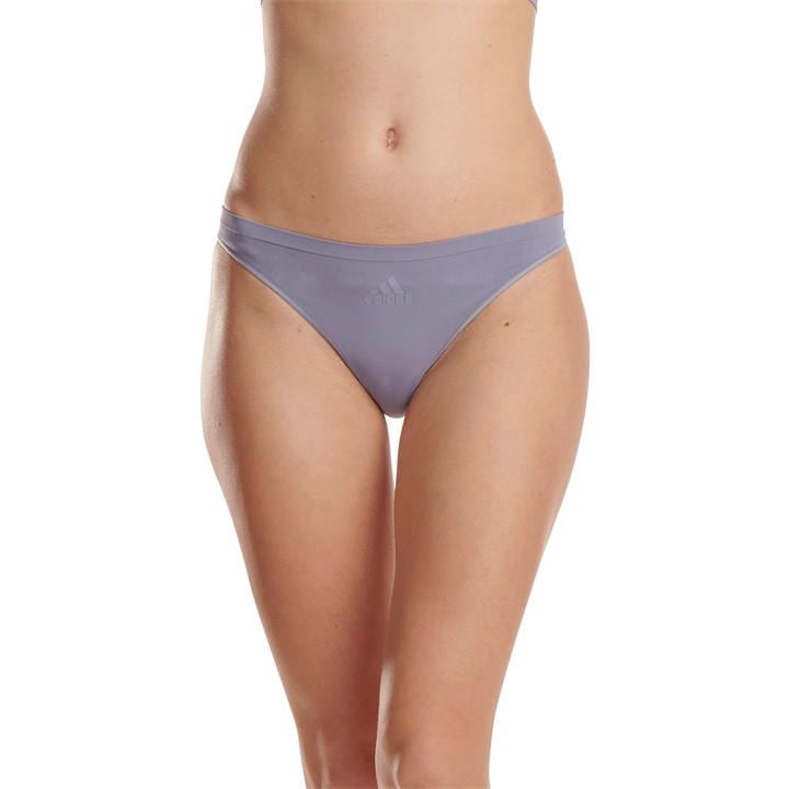 Adidas Women's Purple Active Seamless Micro Stretch Low Rise Thong in Size 8, Sports Direct