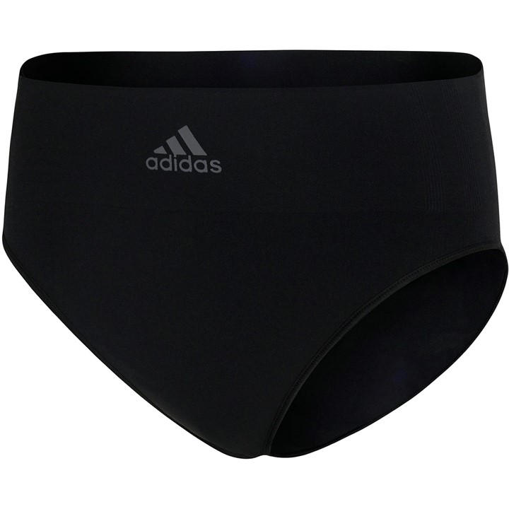 Adidas Women's Black Active Seamless Micro Stretch High Leg Brief in Size 12, Sports Direct