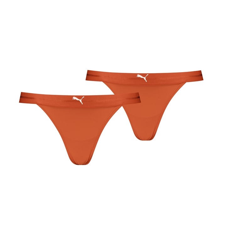 Puma Women's Orange Thongs Underwear in Size 16, Sports Direct