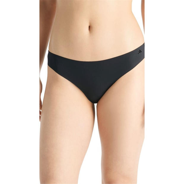 Black - adidas - Womens 3 Pack Thongs
