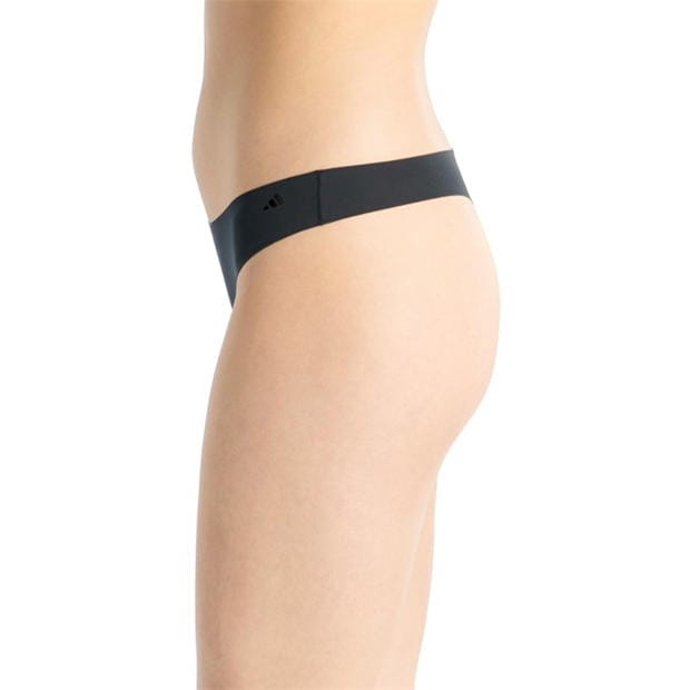 Black - adidas - Womens 3 Pack Thongs