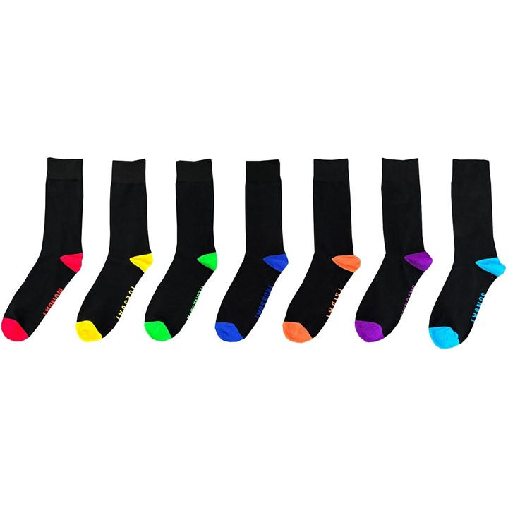 Firetrap Men's  Formal Socks 7 Pack in Size 7 - 11, Sports Direct