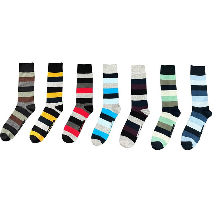 Firetrap Men's  Formal Socks 7 Pack in Size 7 - 11, Sports Direct