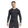 Black - adidas - Tight Fit Long Sleeve Baselayer T-Shirt