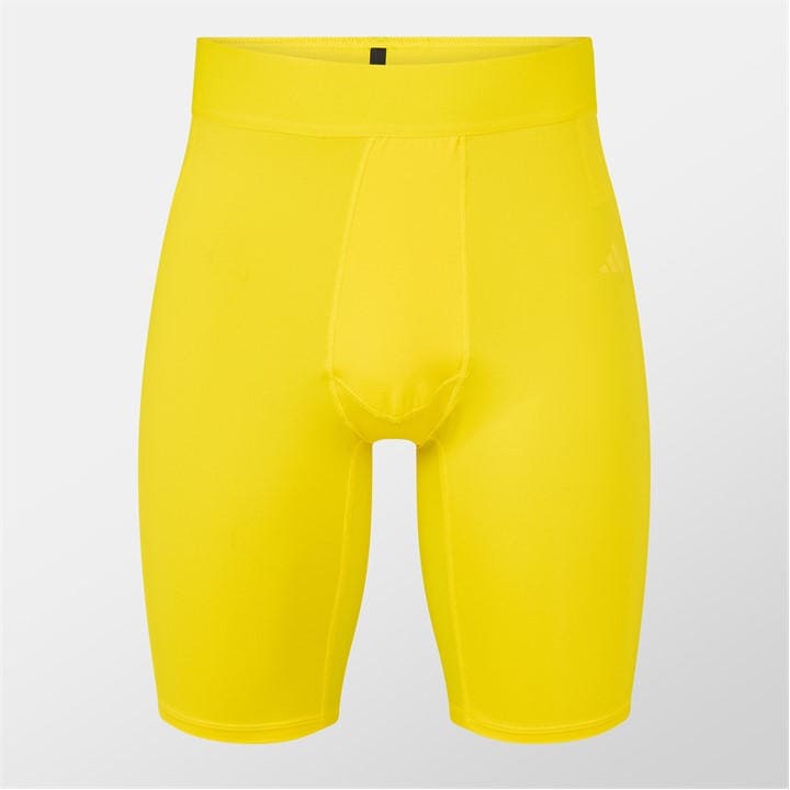 Adidas Men's Yellow Techfit Aeroready Short Tights in Size XS, Sports Direct