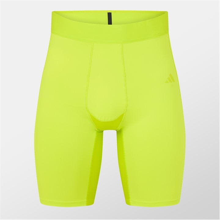 Adidas Men's Yellow Techfit Aeroready Short Tights in Size XS, Sports Direct