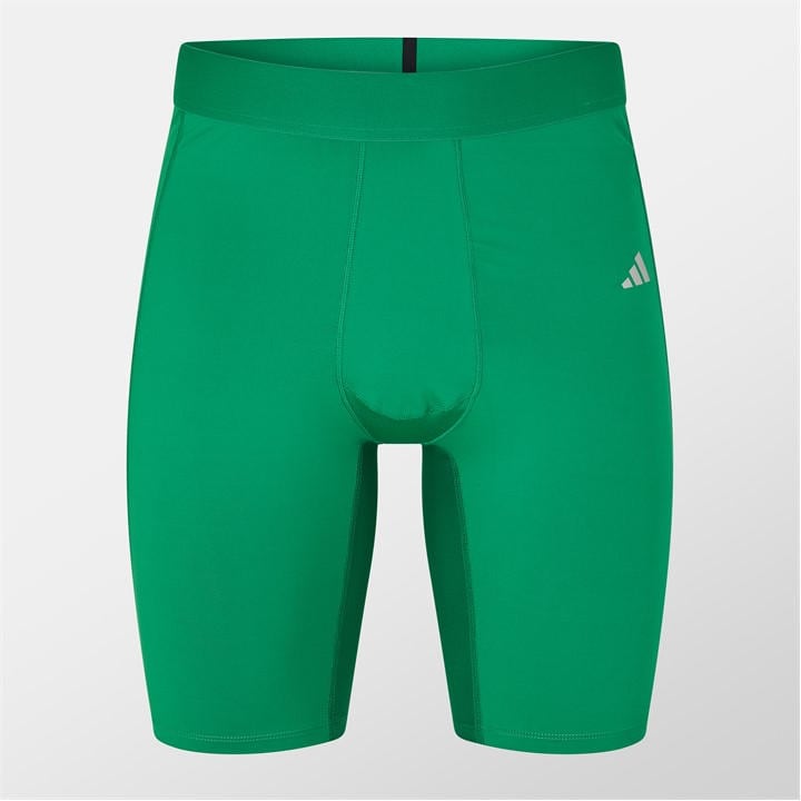 Adidas Men's Green Techfit Aeroready Short Tights in Size XS, Sports Direct