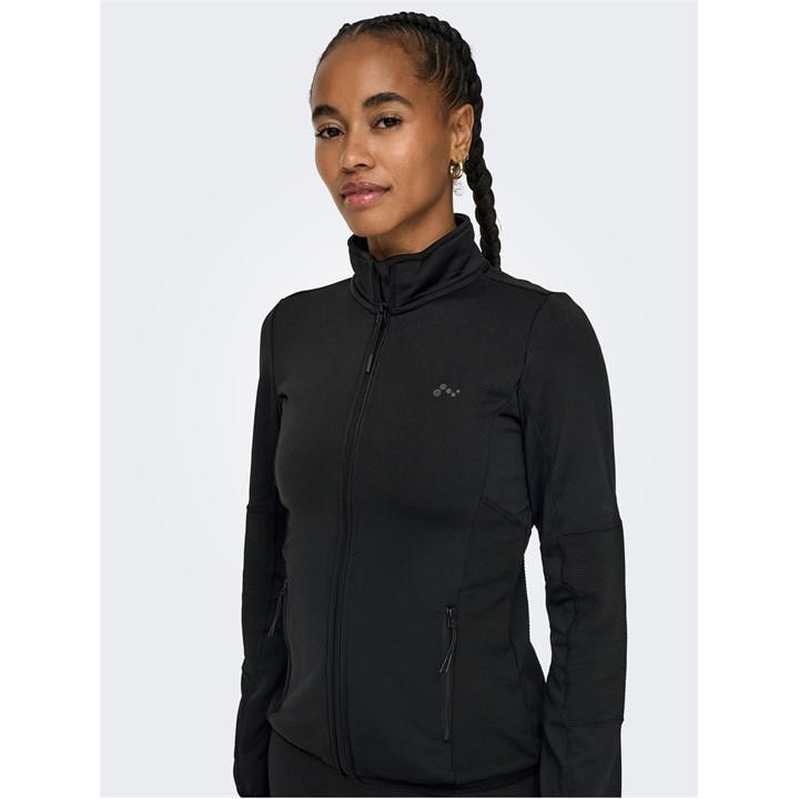 Only Play Women's Black High Neck Softshell Jacket in Size 10, Sports Direct
