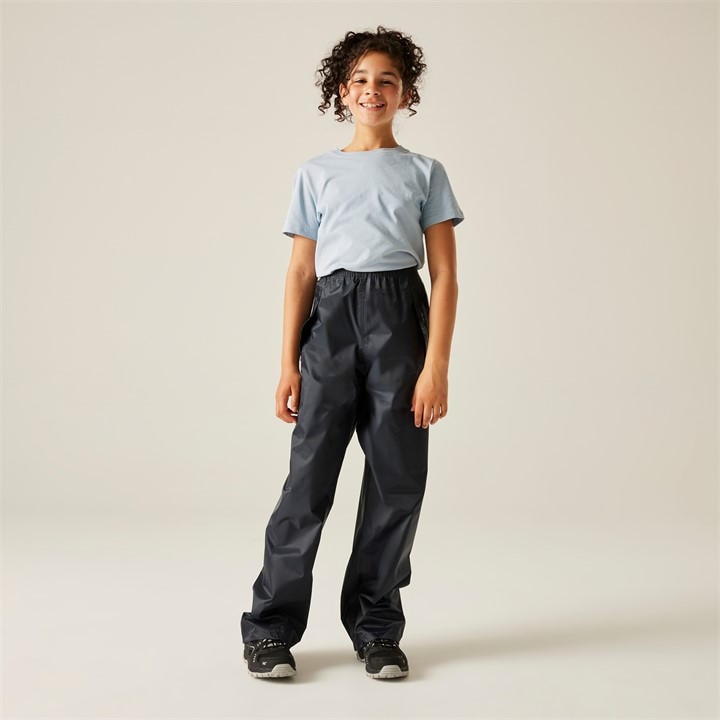 Regatta  Kids Blue Kids Stormbreak Waterproof Overtrouser in Size 9 - 10 Years, Sports Direct