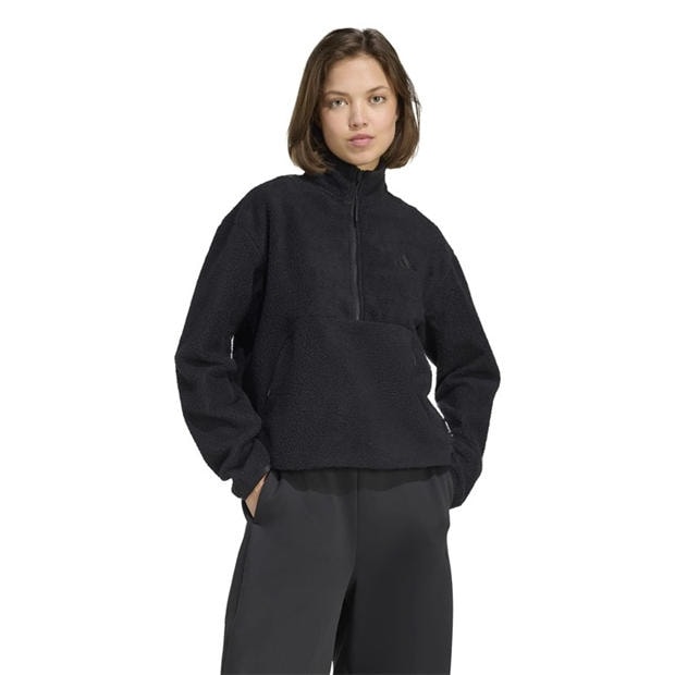 Black - adidas - Women's 1/4 Zip Fleece