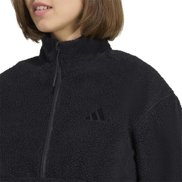 Black - adidas - Women's 1/4 Zip Fleece
