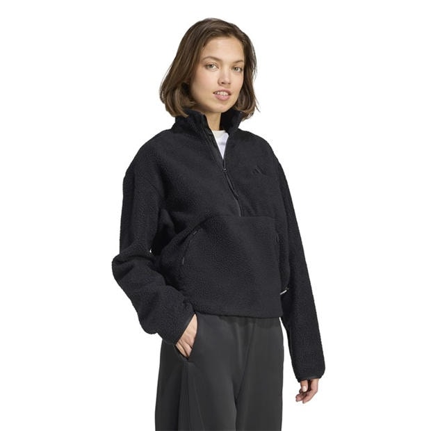Black - adidas - Women's 1/4 Zip Fleece