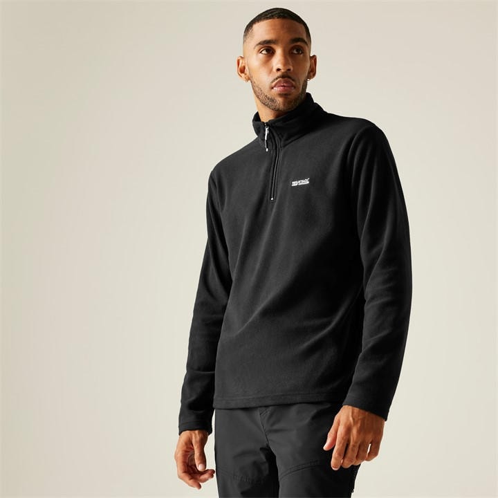 Regatta Men's Black Thompson Half Zip Fleece in Size 2XL, Sports Direct