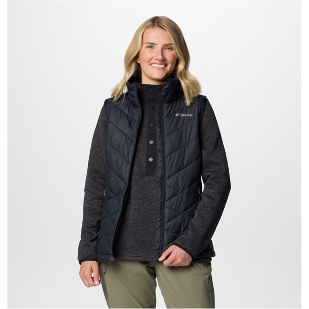 Black - Columbia - Women's Heavenly Water-Resistant Insulated Sleeveless Gilet