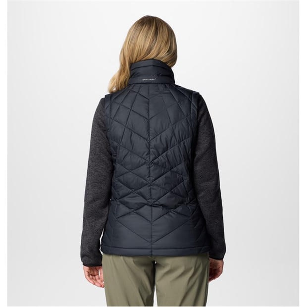 Black - Columbia - Women's Heavenly Water-Resistant Insulated Sleeveless Gilet