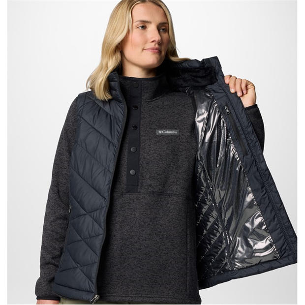 Black - Columbia - Women's Heavenly Water-Resistant Insulated Sleeveless Gilet