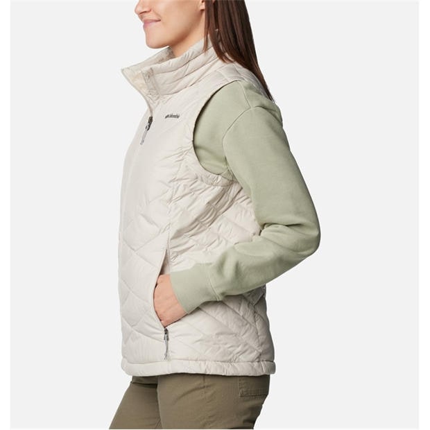 Dark Stone - Columbia - Women's Heavenly Water-Resistant Insulated Sleeveless Gilet