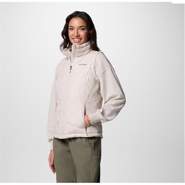 Dark Stone - Columbia - Women's Heavenly Water-Resistant Insulated Sleeveless Gilet