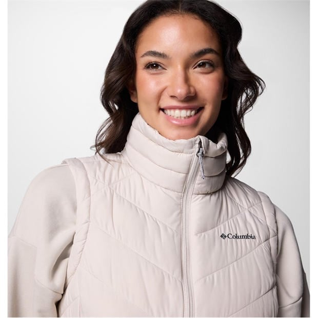 Dark Stone - Columbia - Women's Heavenly Water-Resistant Insulated Sleeveless Gilet