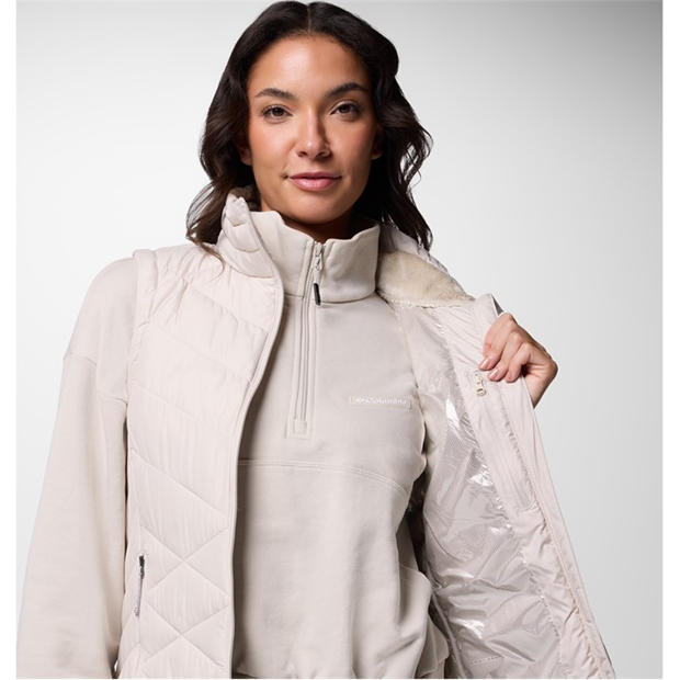 Dark Stone - Columbia - Women's Heavenly Water-Resistant Insulated Sleeveless Gilet