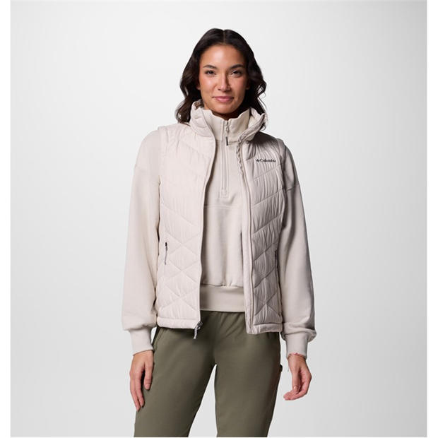 Dark Stone - Columbia - Women's Heavenly Water-Resistant Insulated Sleeveless Gilet