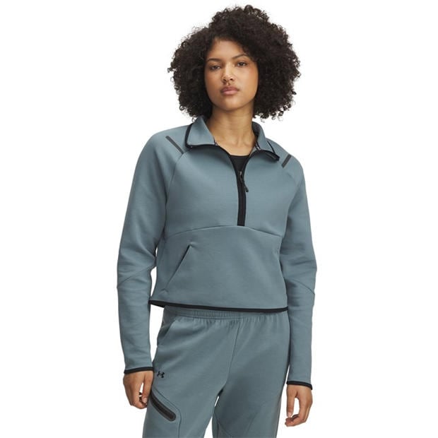 Jasper Blue - Under Armour - Women's Unstoppable 1/4 Zip Fleece